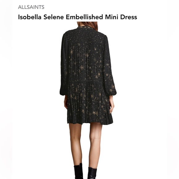 NWT - ALLSAINTS Isobella Selene Dress - Picture 3 of 4